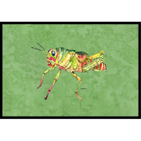 Carolines Treasures 24 x 36 in. Grasshopper On Avacado Indoor Or Outdoor Doormat 8848JMAT